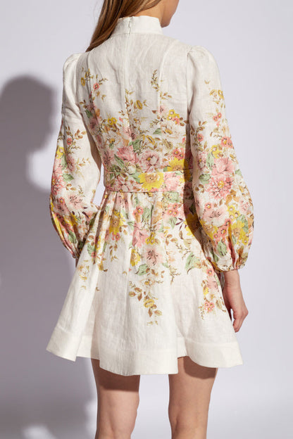 Claire Floral Long Sleeve Mini Dress - Eva Rose Boutique