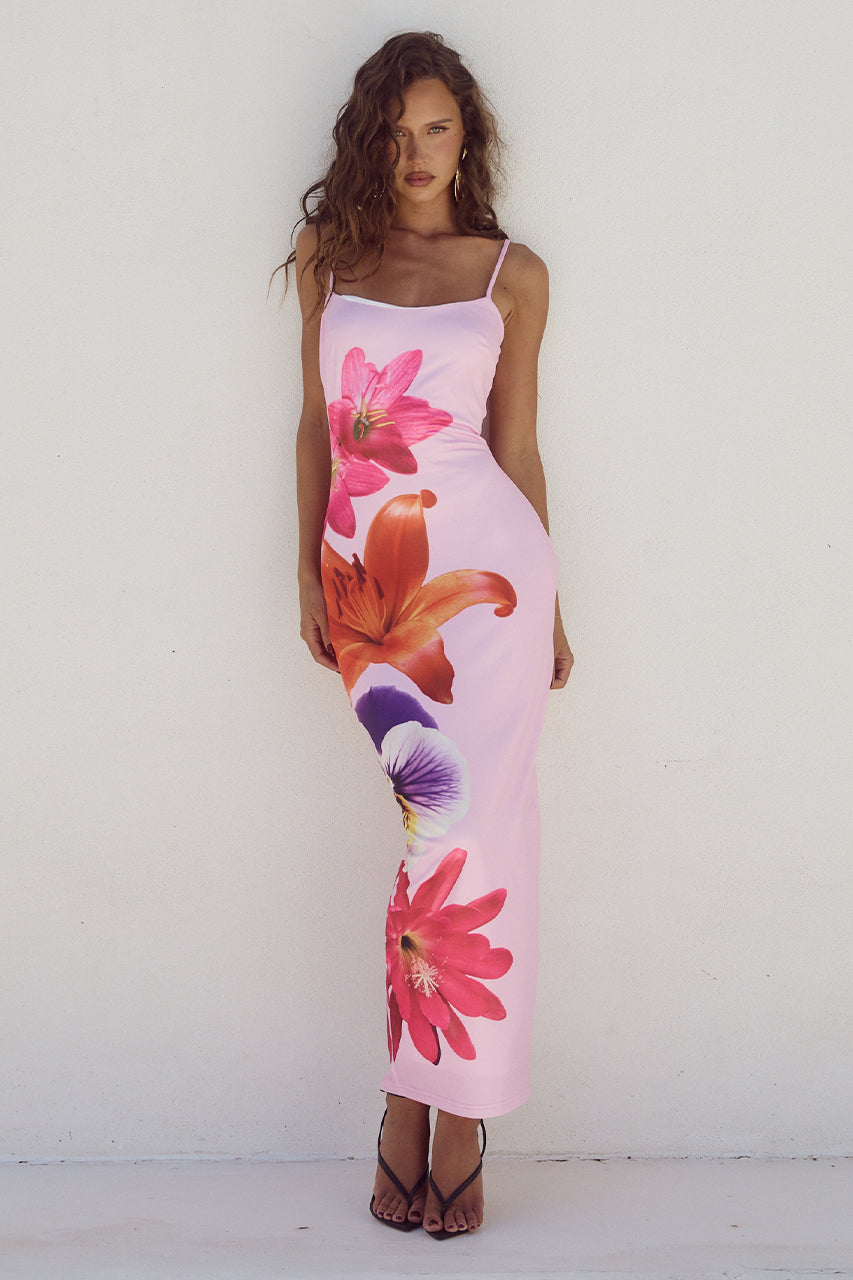 Floral Bodycon Dress - Eva Rose Boutique