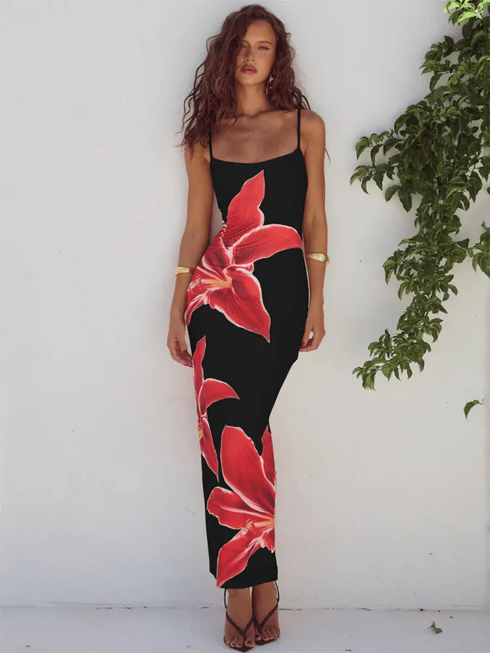 Floral Bodycon Dress - Eva Rose Boutique